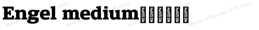 Engel medium字体转换